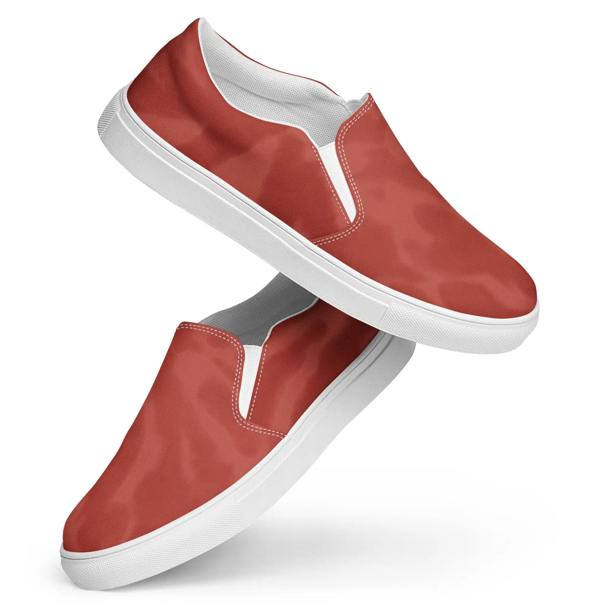 Men's red slip-on canvas shoes by Simples Market
