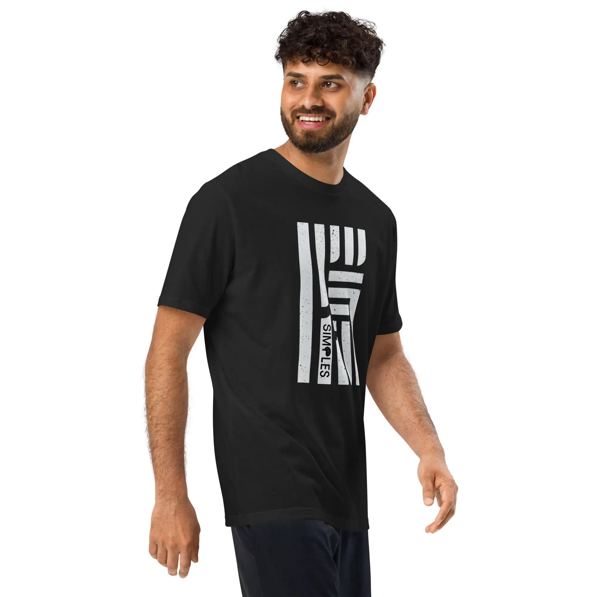 Under Armour athletic t-shirt in black with bold white graphic print.
