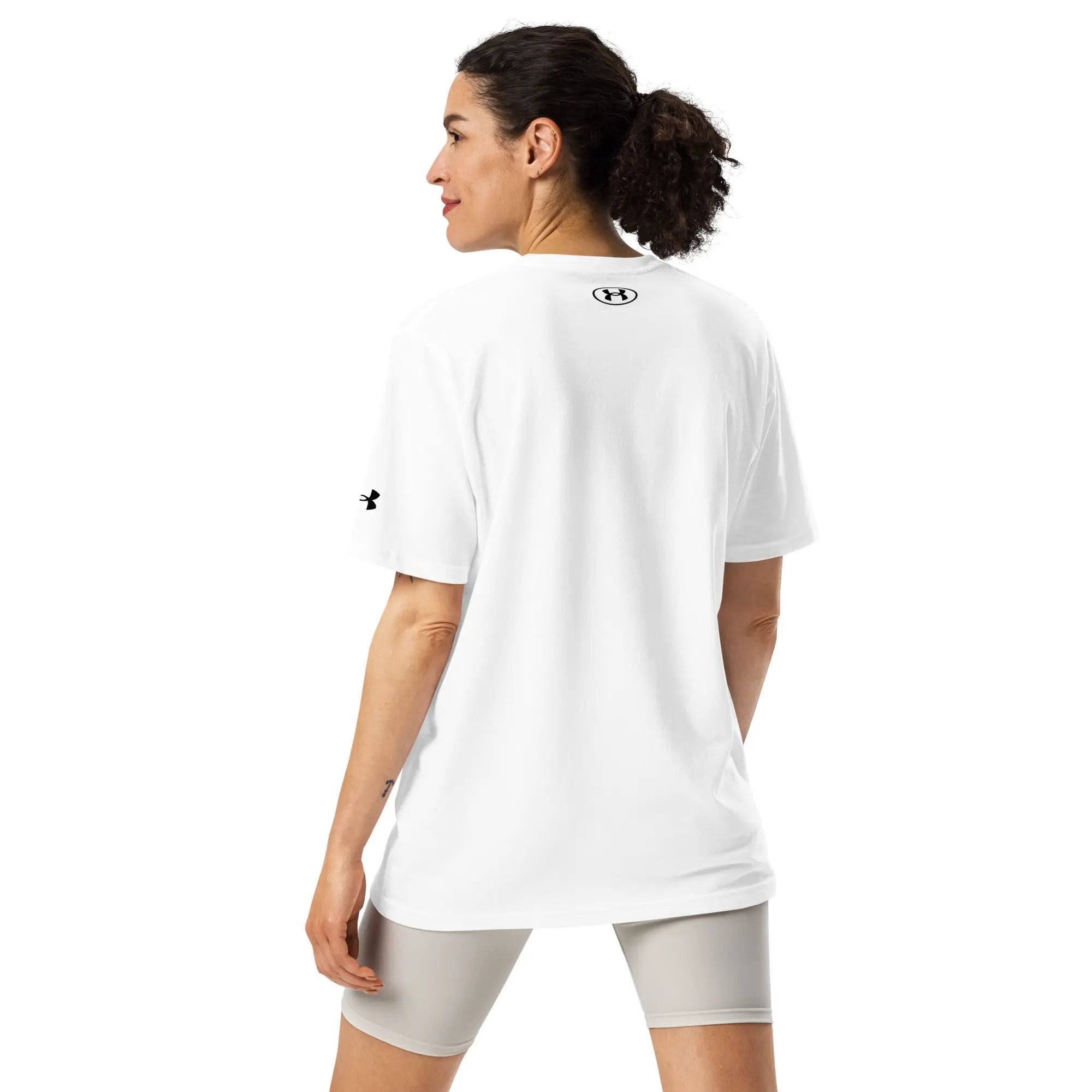 Under Armour athletic t-shirt, white, with small UA logo on back