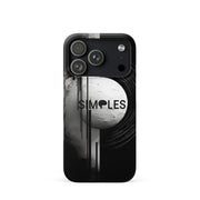 Snap case for iPhone by Simples Market; black with grayscale abstract pattern