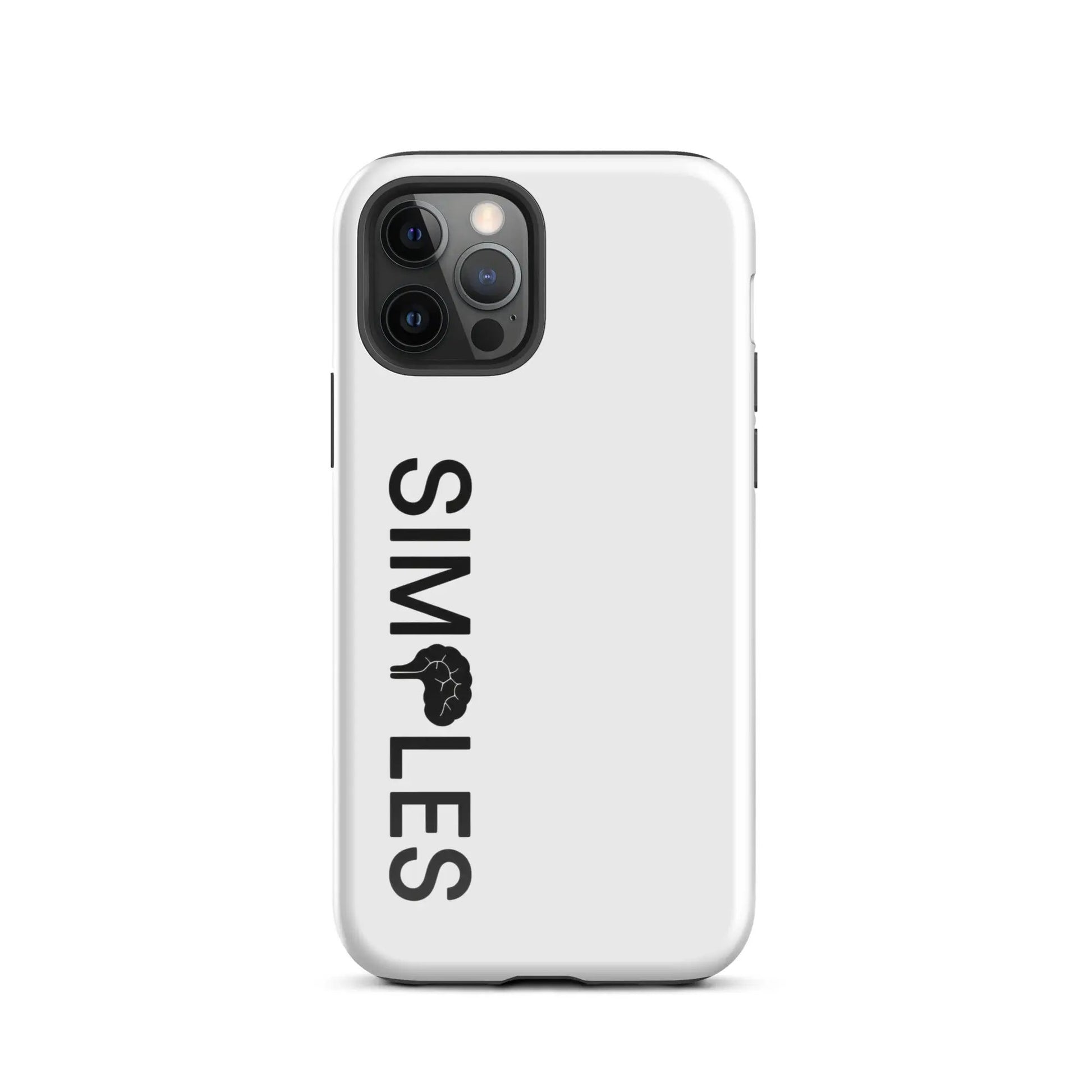 Tough Case for iPhone by Simples Market, clear case with black camera bumper