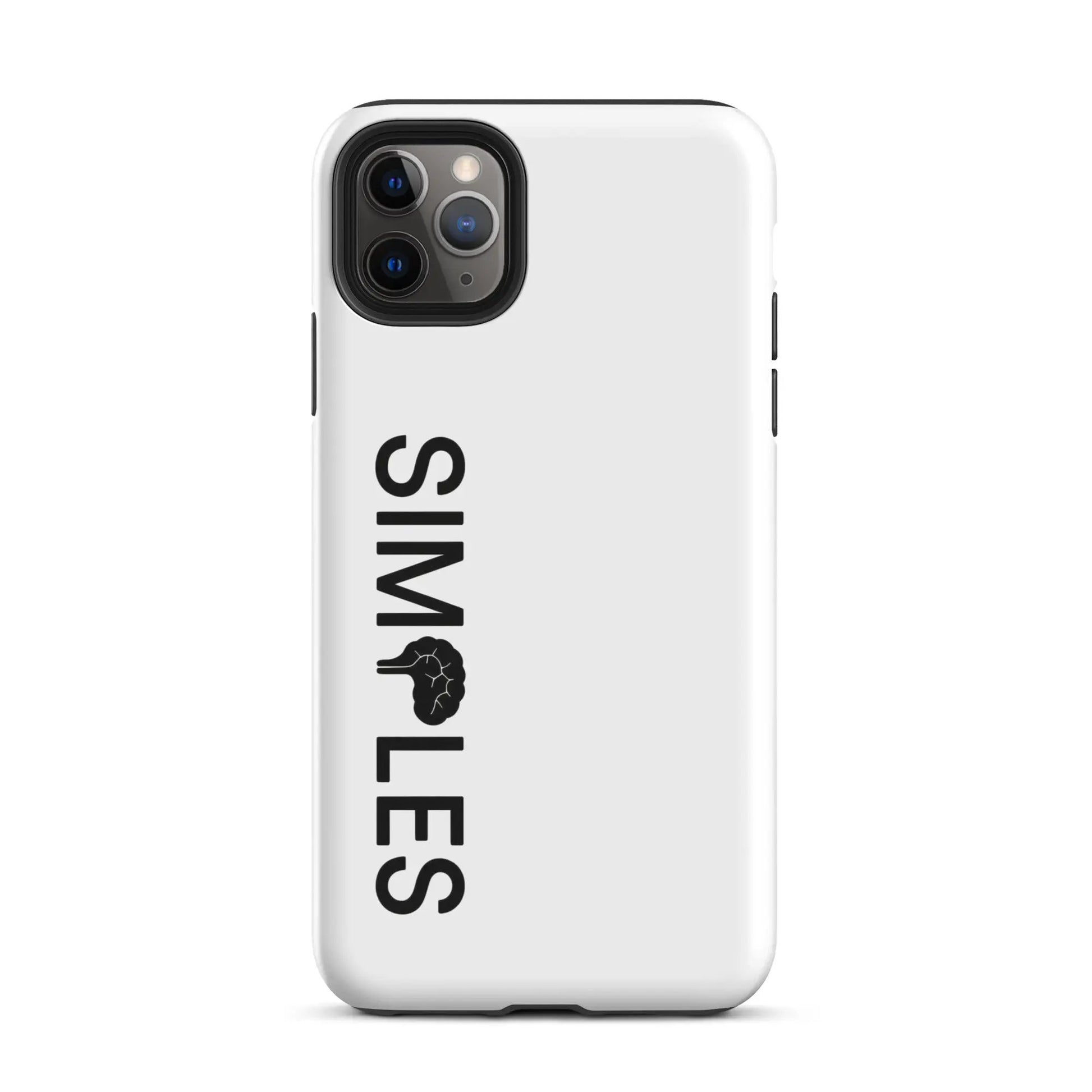 Tough Case for iPhone by Simples Market, white protective shell