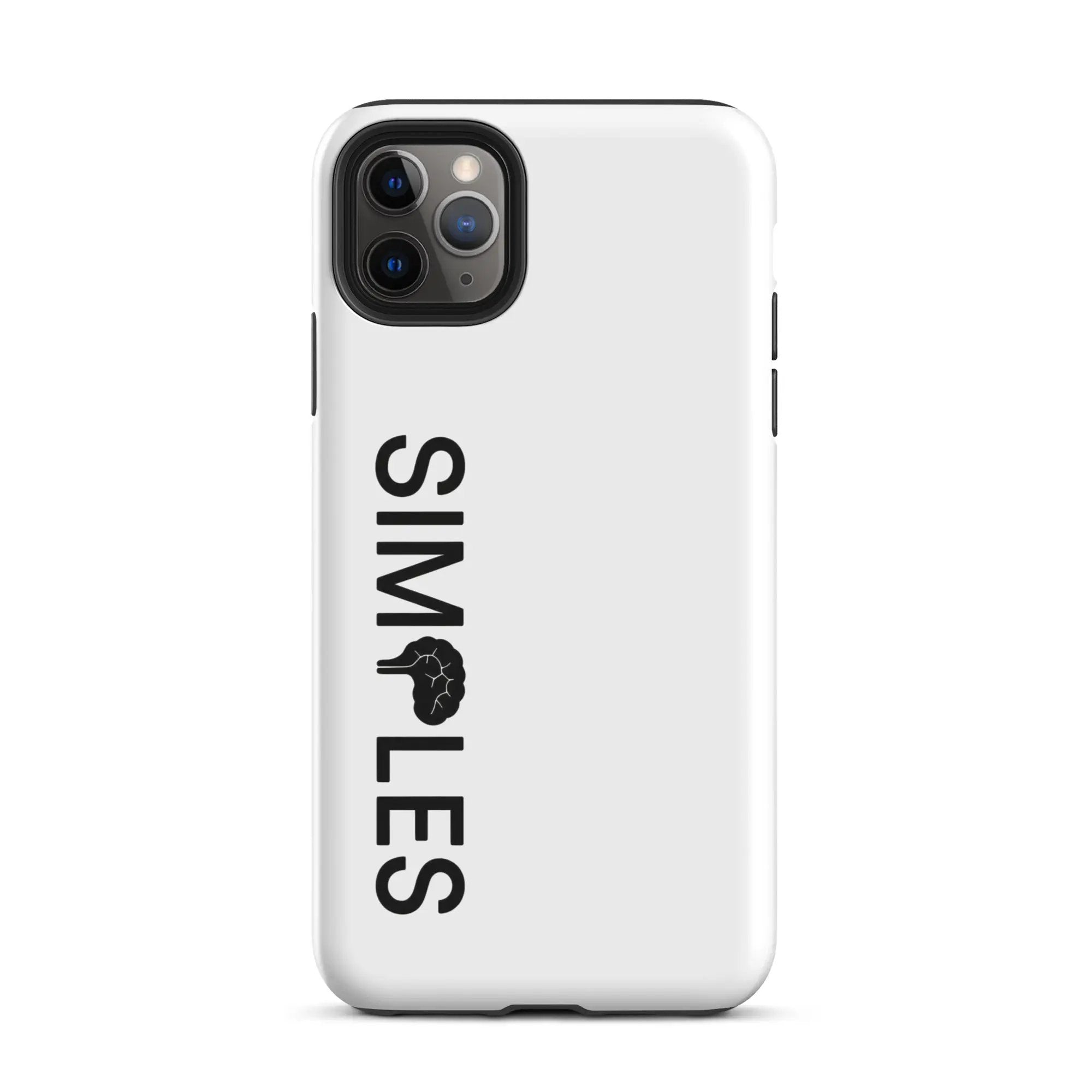Tough Case for iPhone by Simples Market, white protective shell